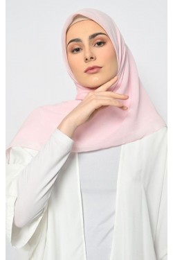 Hijab Segi 4 Voal Anabela Eyelash Baby Pink